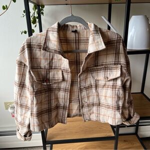 Plaid Cropped Jacket | Small